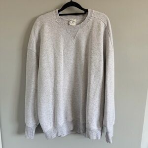 Aerie Light Gray Crewneck Sweatshirt
